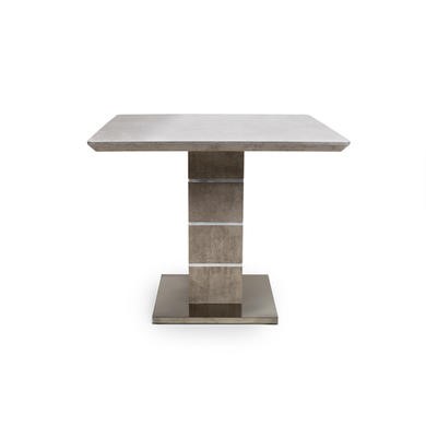 Read more about Square dining table in grey concrete effect etan